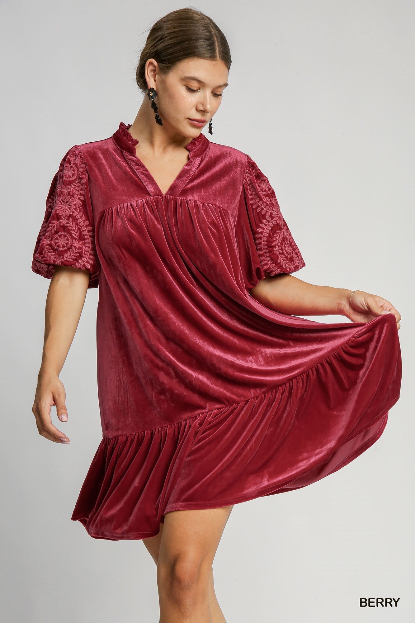 Rosewood Velour Dress