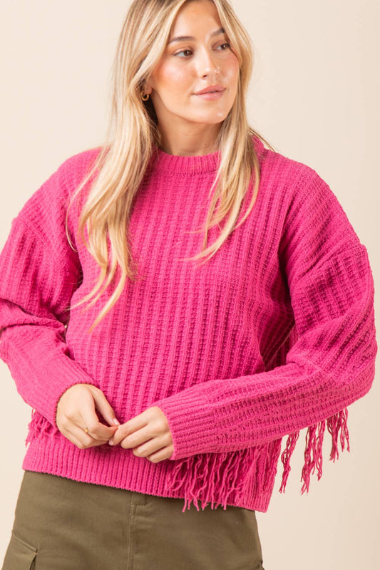 Fringe Tidings Sweater