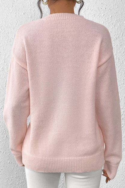 Blushing Bow Sweater