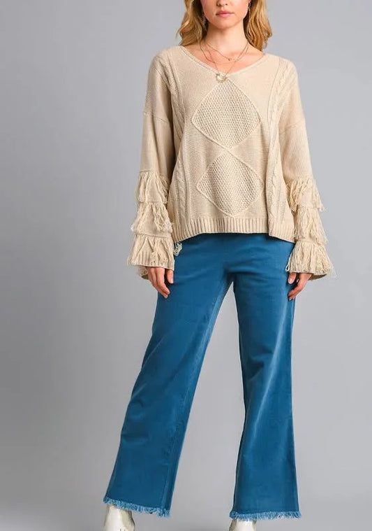 Stone Fringe Sweater