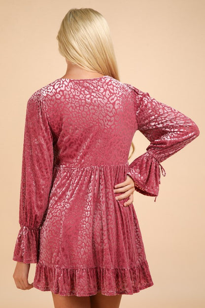 Blush Velvet Glow Dress