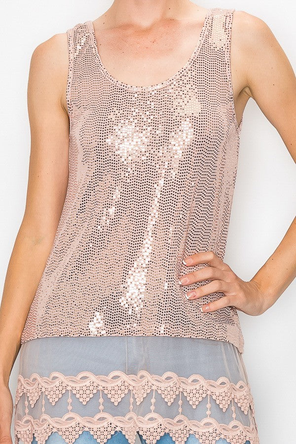 Afterglow Sequin Tank