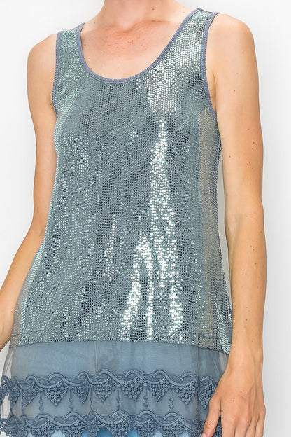 Afterglow Sequin Tank